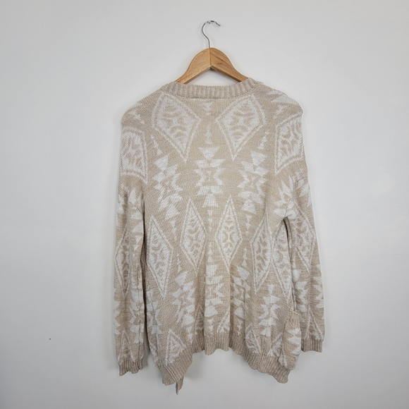 GARAGE | Cream Color Open Front Cardigan - Picture 6 of 6